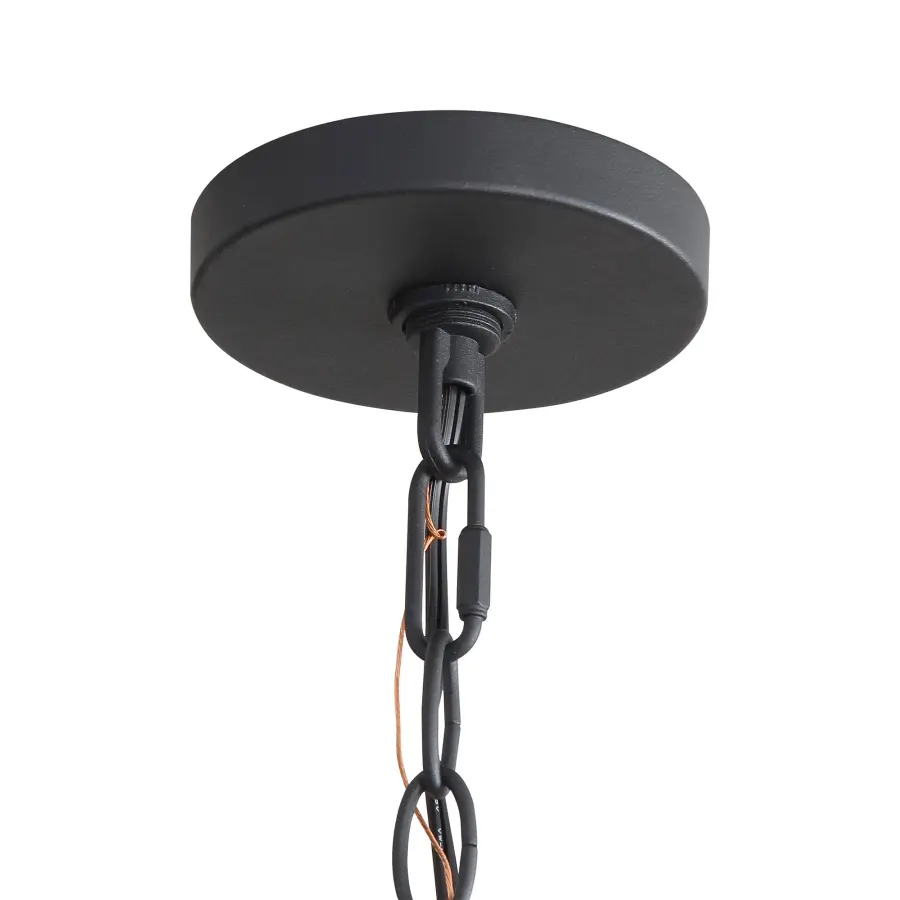 Weavelight Five Light Pendant in Natural Black - Image 7