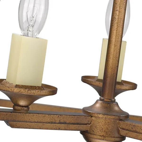 Golden Lighting Athena 3-Light Semi-Flush Mount in Grecian Gold - Image 3