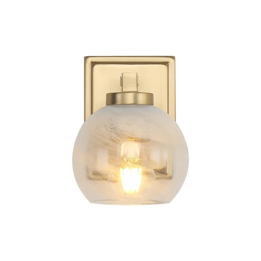 Elegant Art Deco Vanity Light with Soft Alabaster Glow - Image 2