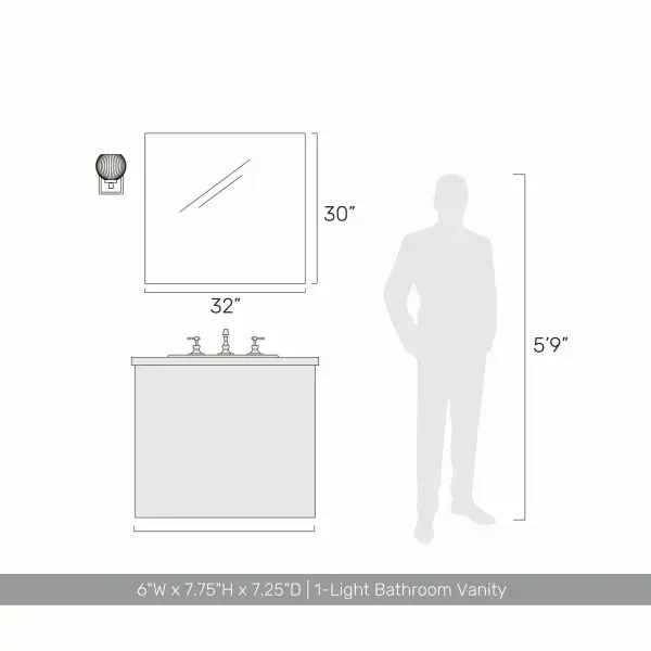 Elliott 1-Light Vanity in Brushed Champagne Brass - Image 5