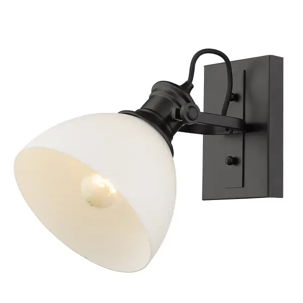 Hines One Light Bath Vanity in Matte Black - Image 1
