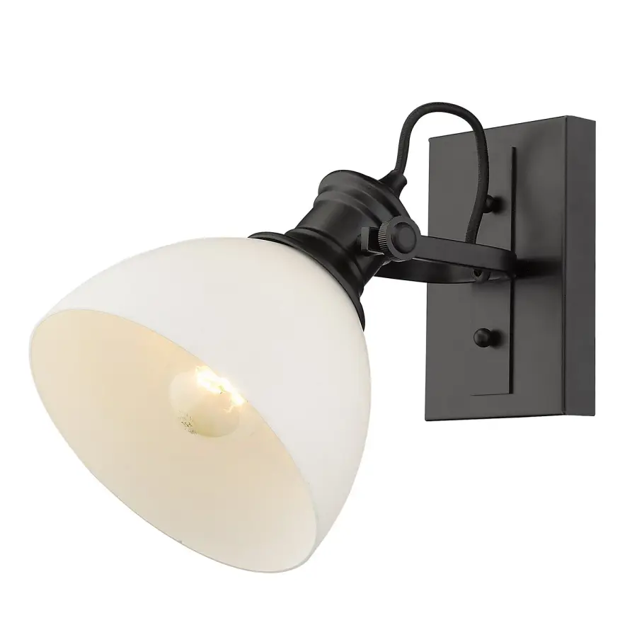Hines One Light Bath Vanity in Matte Black - Image 1