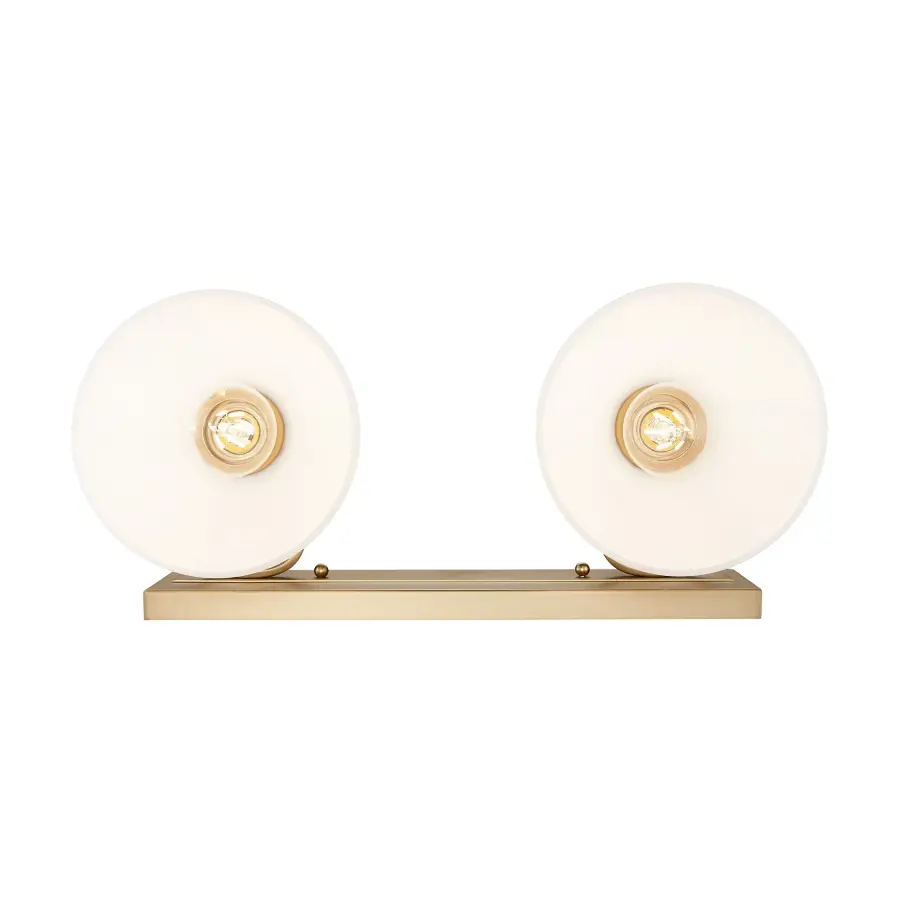 Hines 2-Light Vanity in Brushed Champagne Brass - Image 5