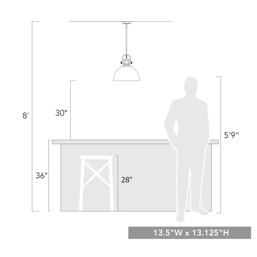 Hines 1-Light Pendant in Matte Black with Clear Glass - Image 5