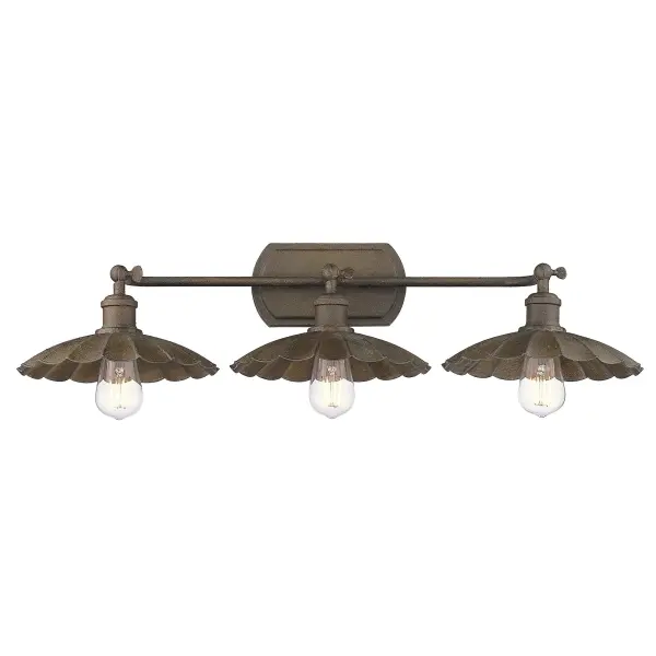 Clemence 3-light Vanity in Dark Rust - alternate view