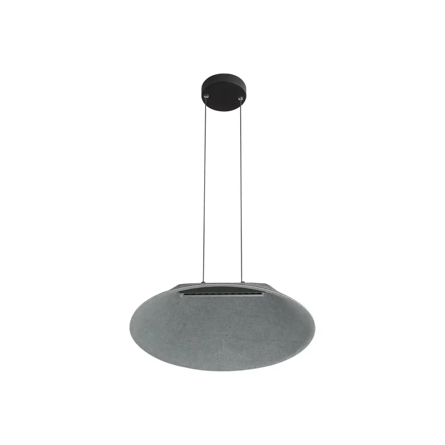 Golden Lighting Faroe 21" Integrated LED Pendant in Flecked Black/Grey Felt - Image 2