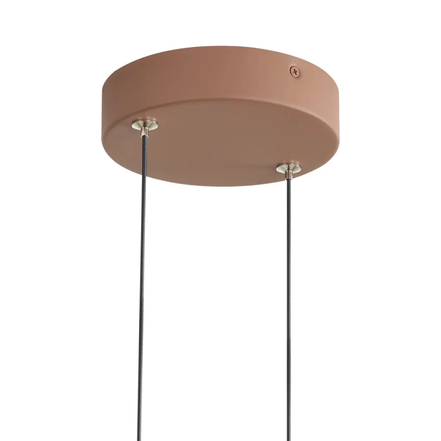Golden Lighting Faroe 30" Integrated LED Pendant in Coffee/Black Felt - Image 7