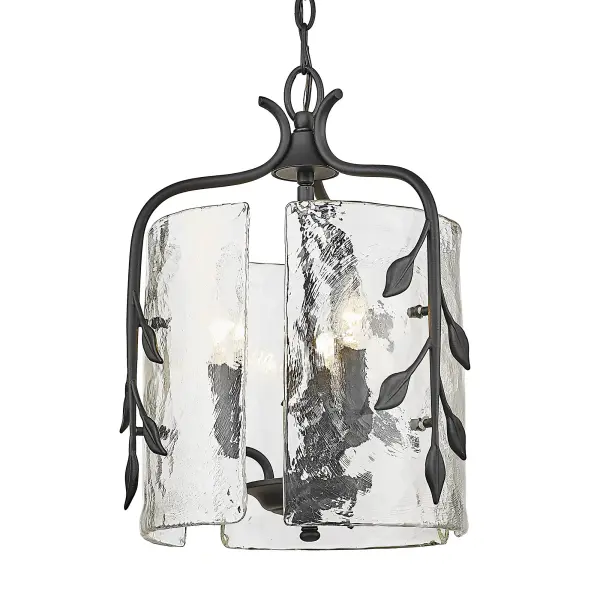 Golden Lighting Calla 3-Light Pendant in Natural Black - Image 2