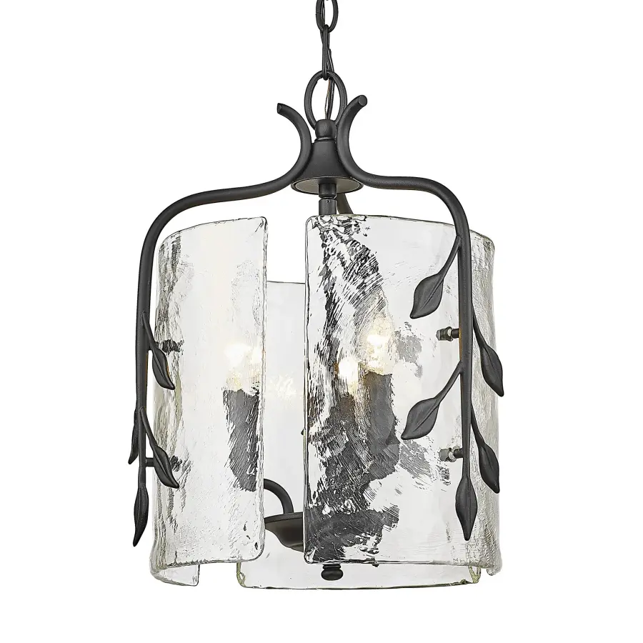 Golden Lighting Calla 3-Light Pendant in Natural Black - Image 2