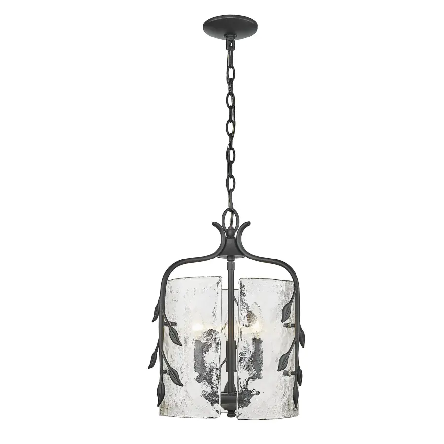 Golden Lighting Calla 3-Light Pendant in Natural Black - Image 3
