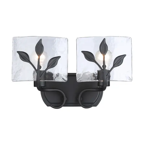 Golden Lighting Calla 2-Light Vanity in Natural Black - Image 1