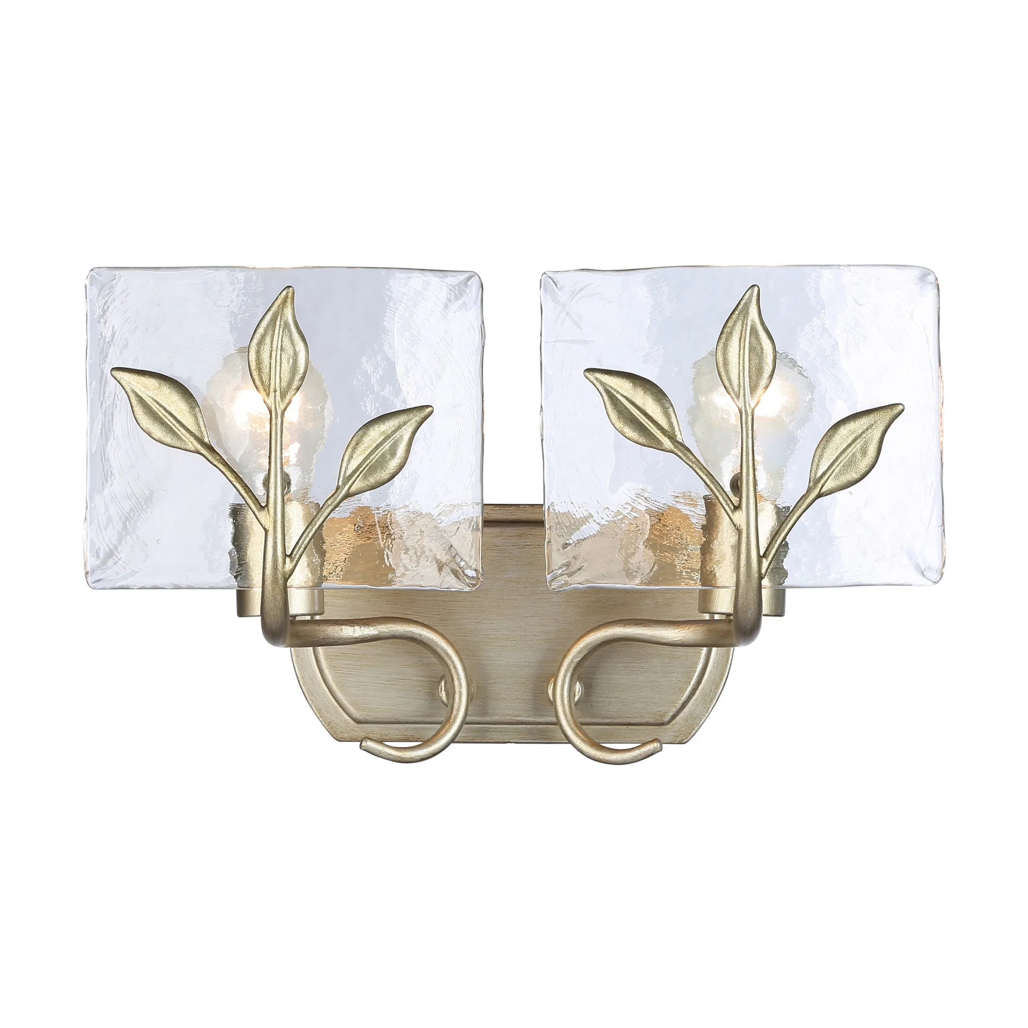 Golden Lighting Calla 2-Light Vanity in White Gold