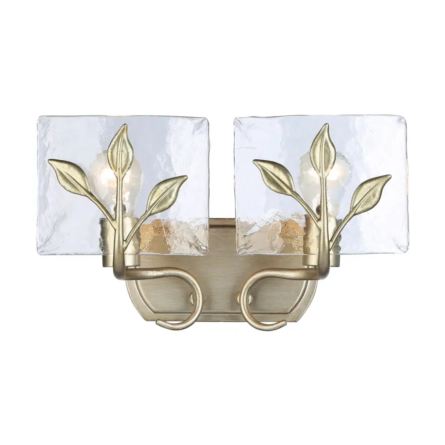 Golden Lighting Calla 2-Light Vanity in White Gold - Image 1