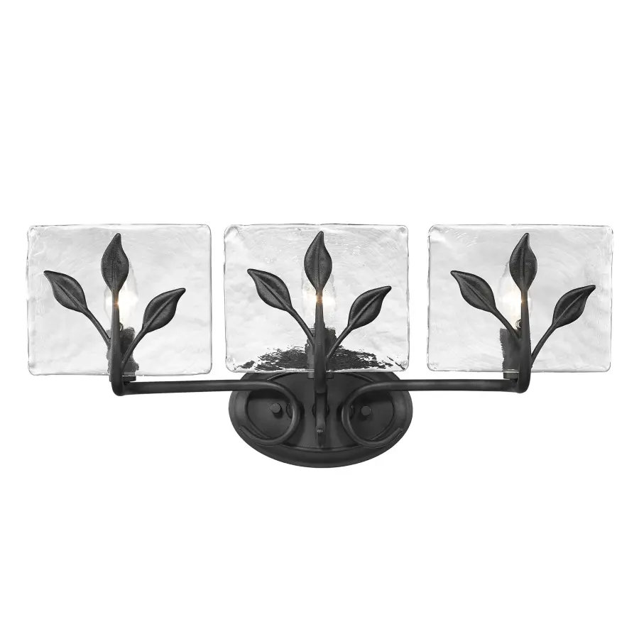 Golden Lighting Calla 3-Light Vanity in Natural Black - Image 1