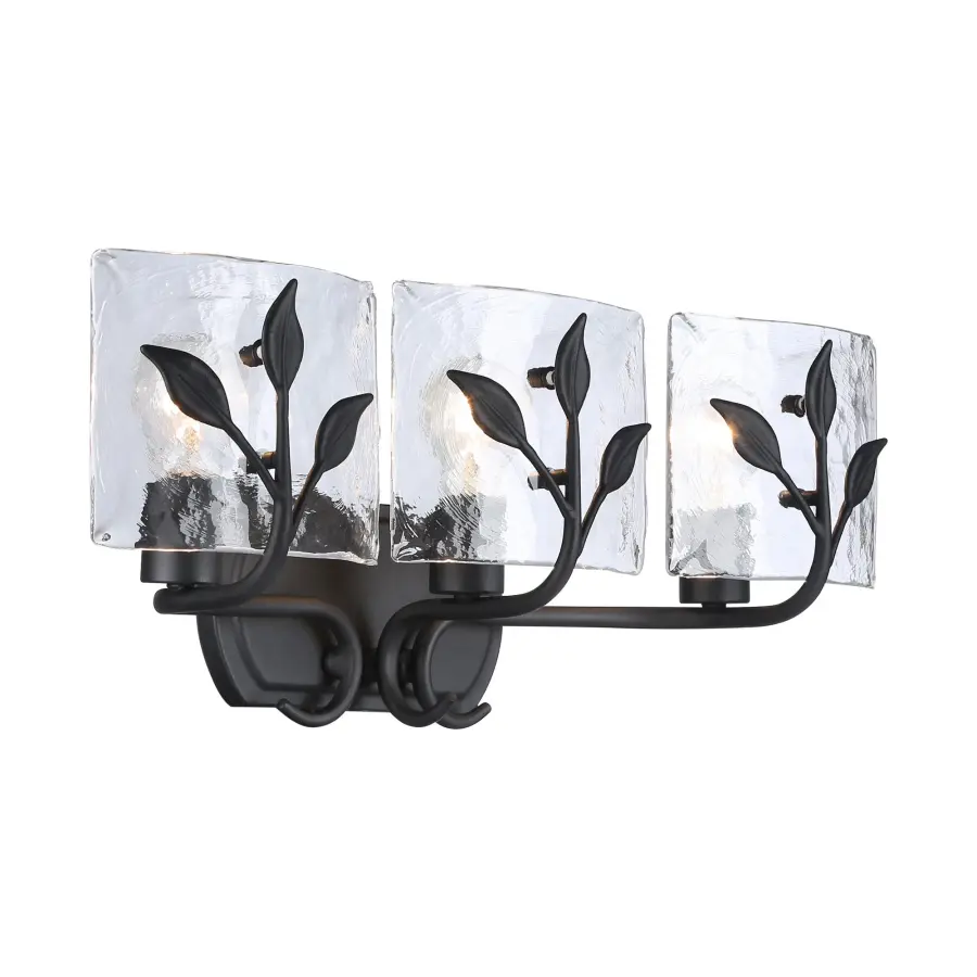 Golden Lighting Calla 3-Light Vanity in Natural Black - Image 3