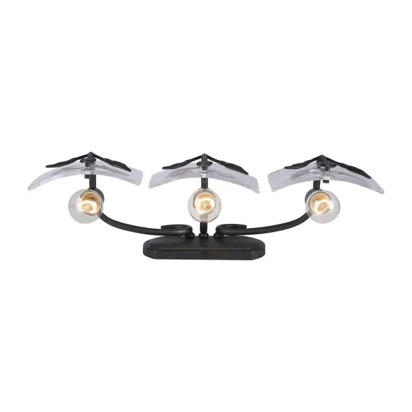 Golden Lighting Calla 3-Light Vanity in Natural Black - Image 4