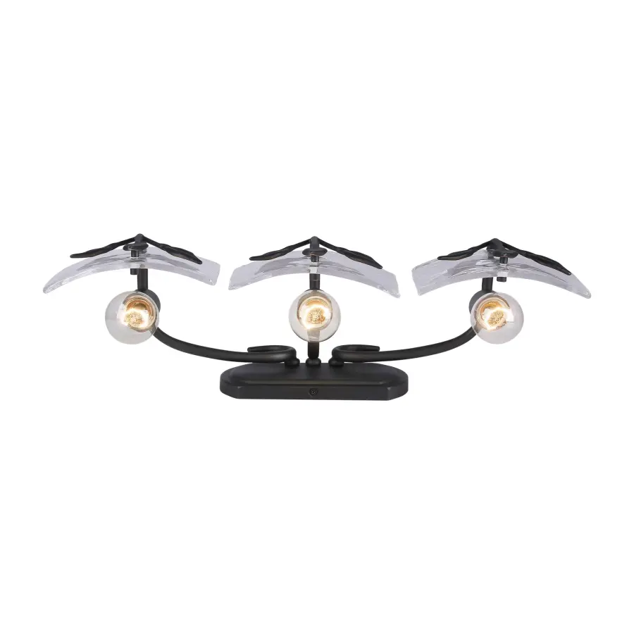Golden Lighting Calla 3-Light Vanity in Natural Black - Image 4