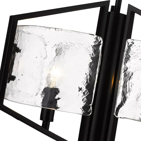 Golden Lighting Varsha 3-Light Pendant in Matte Black - Image 4
