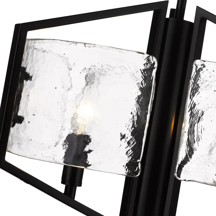 Golden Lighting Varsha 3-Light Pendant in Matte Black - Image 4