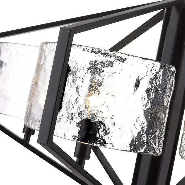 Golden Lighting Varsha 6-Light Chandelier in Matte Black - Image 5