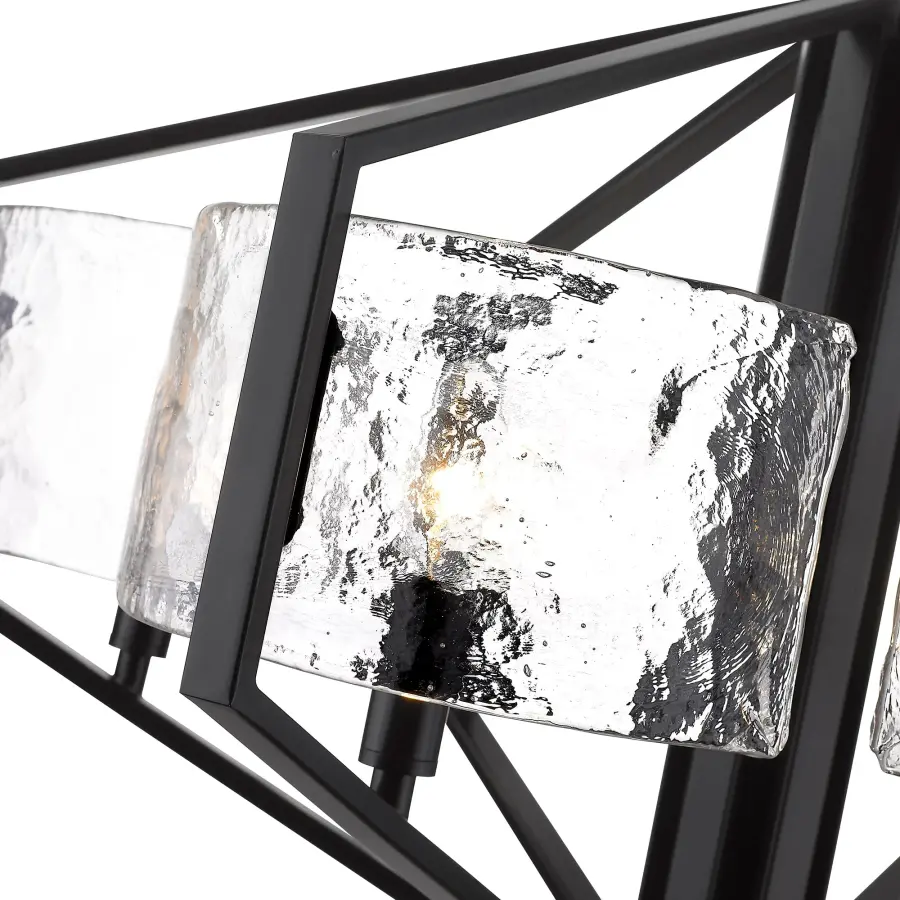 Golden Lighting Varsha 6-Light Chandelier in Matte Black - Image 5
