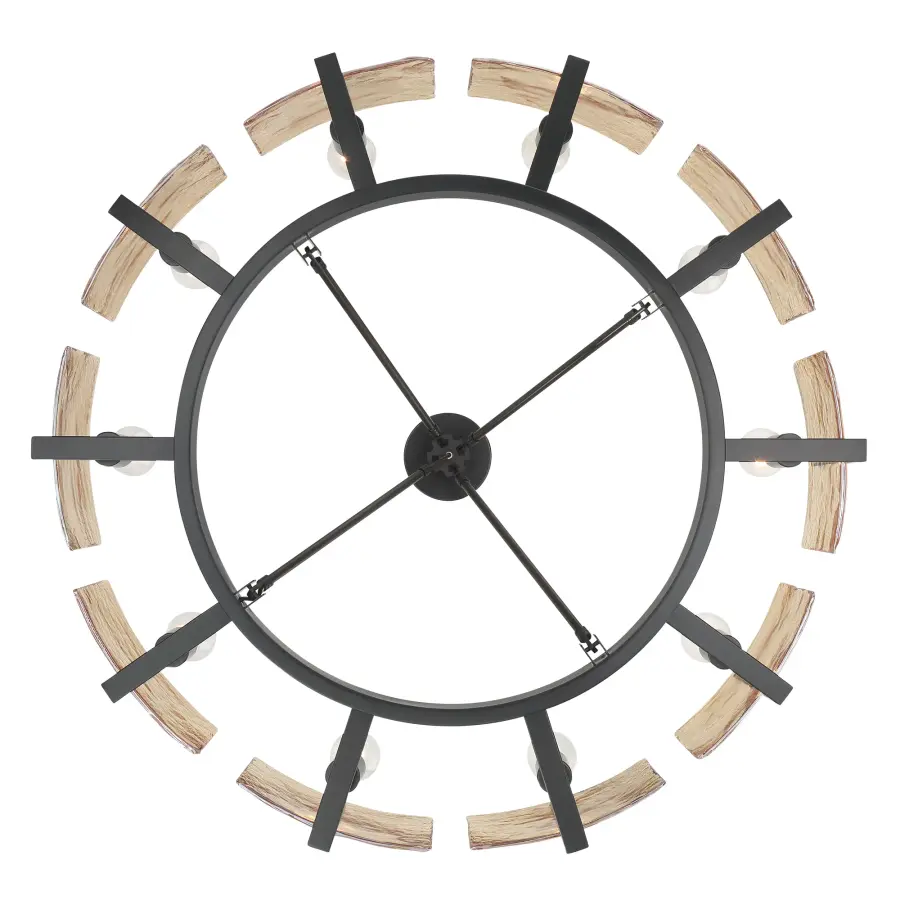 Aenon 10-Light Semi-Flush Mount in Matte Black - Image 5
