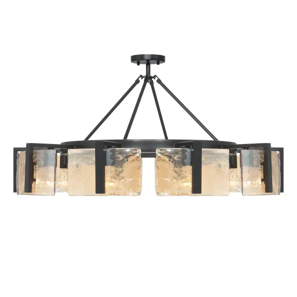 Aenon 10-Light Semi-Flush Mount in Matte Black - Image 6