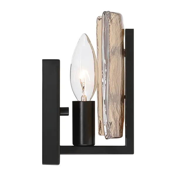 Aenon One Light Wall Sconce in Matte Black - Image 5