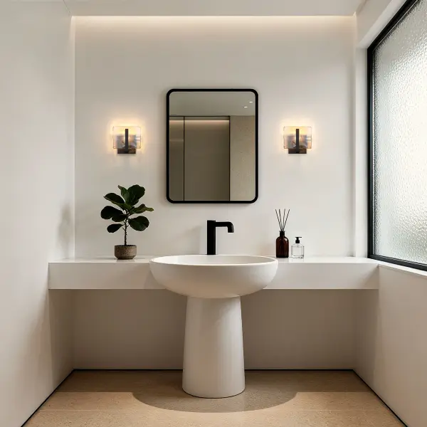 Aenon One Light Wall Sconce in Matte Black - Image 7