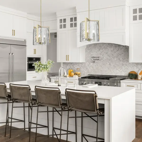 Golden Lighting Aenon 3-Light Pendant in Brushed Champagne Brass - Image 2