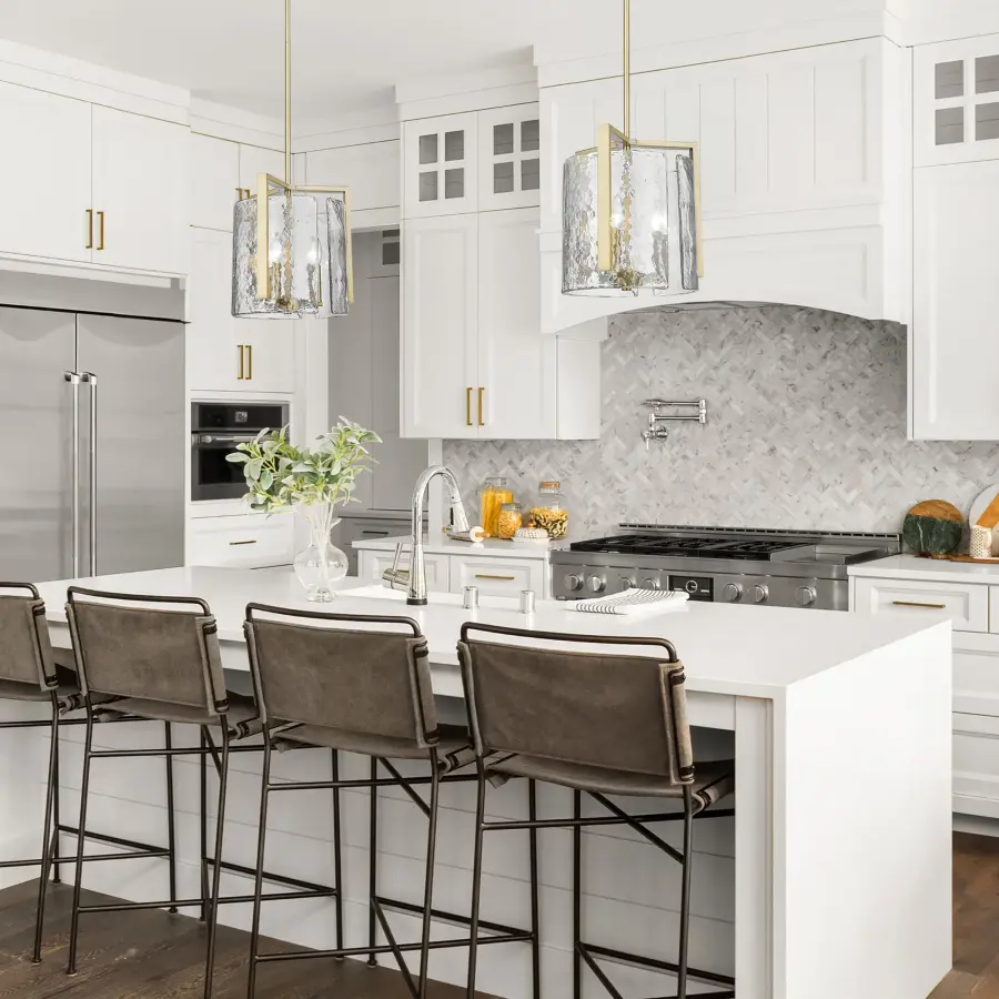 Golden Lighting Aenon 3-Light Pendant in Brushed Champagne Brass - Image 2