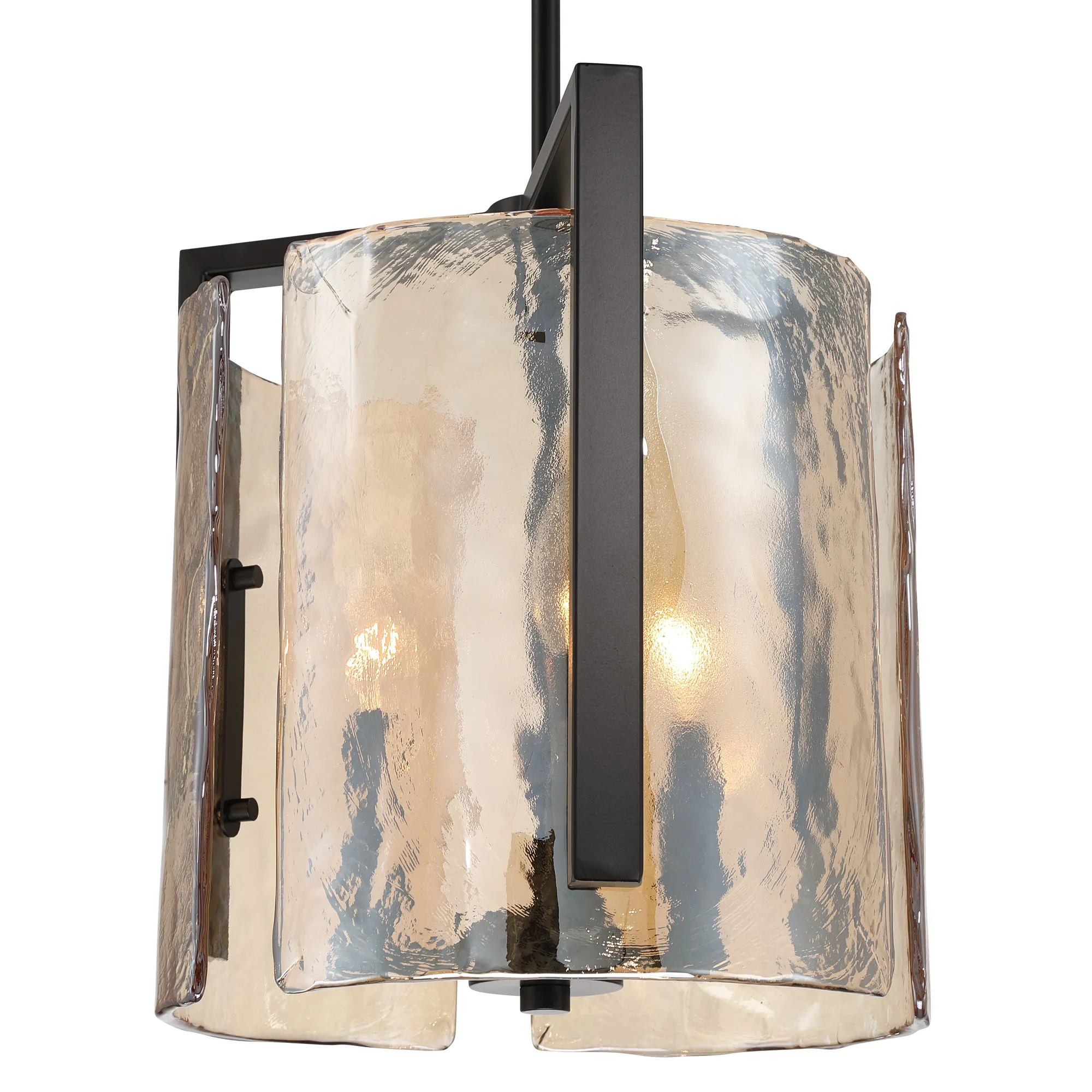Aenon Three Light Pendant in Matte Black