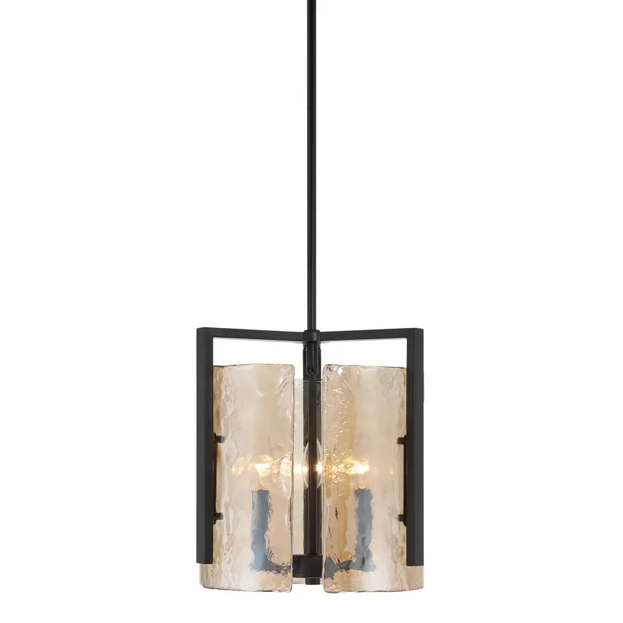 Aenon Three Light Pendant in Matte Black - Image 3
