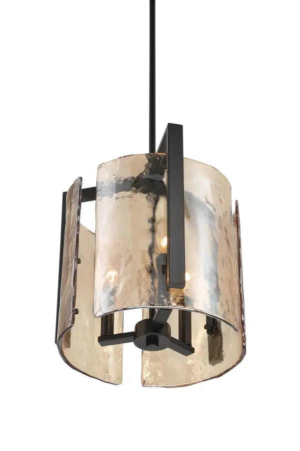 Aenon Three Light Pendant in Matte Black - Image 4