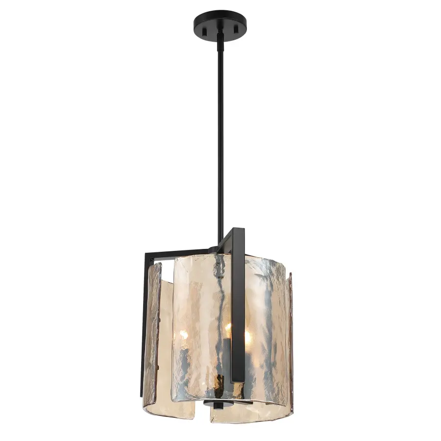 Aenon Three Light Pendant in Matte Black - Image 9