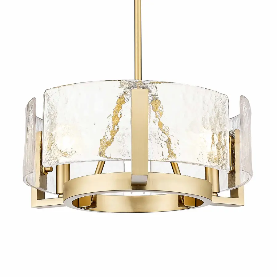 Golden Lighting Aenon 3-Light Chandelier in Brushed Champagne Brass - Image 1