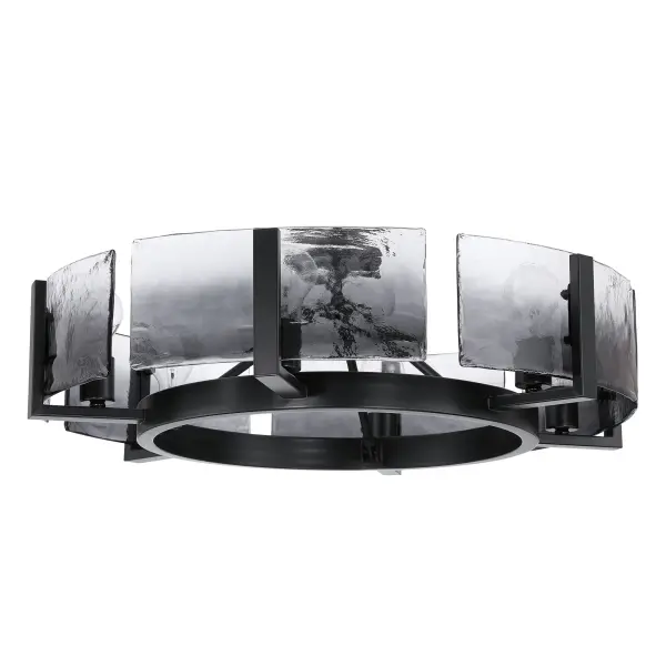 Aenon 6-Light Semi-Flush Mount in Matte Black - Image 2