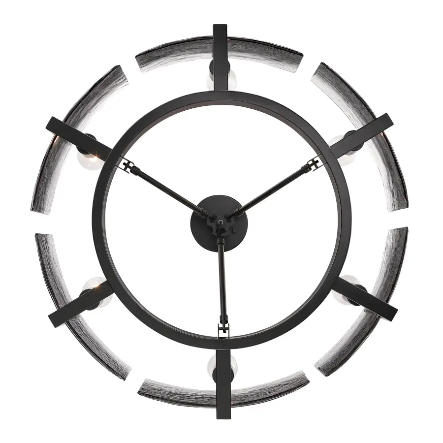 Aenon 6-Light Semi-Flush Mount in Matte Black - Image 5