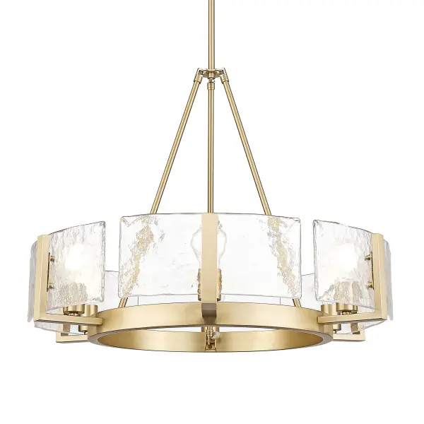 Golden Lighting Aenon 6-Light Chandelier in Brushed Champagne Brass - Image 1