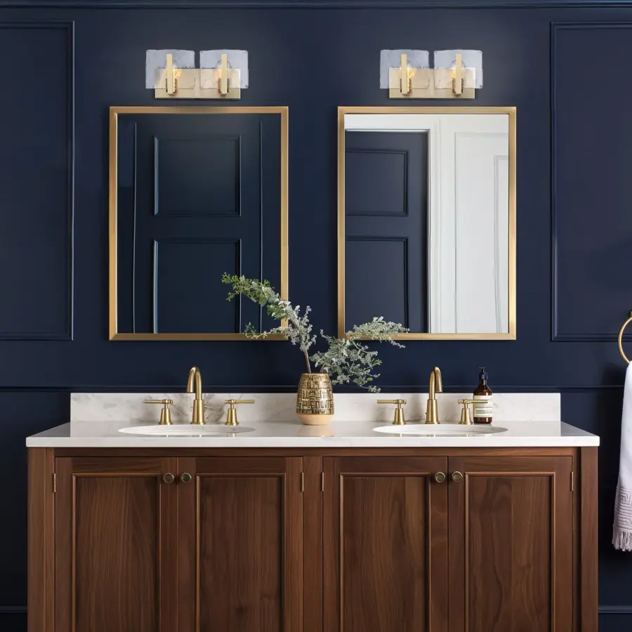 Golden Lighting Aenon 2-Light Vanity in Brushed Champagne Brass - Image 2