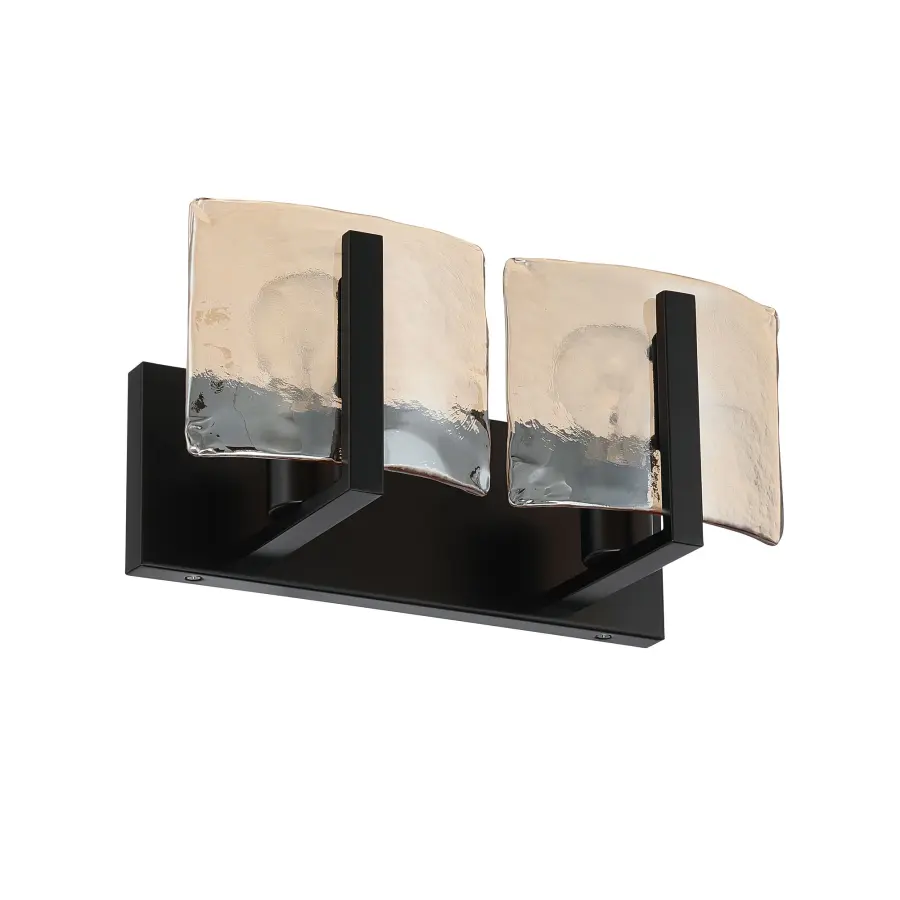 Aenon Two Light Vanity in Matte Black - Image 2