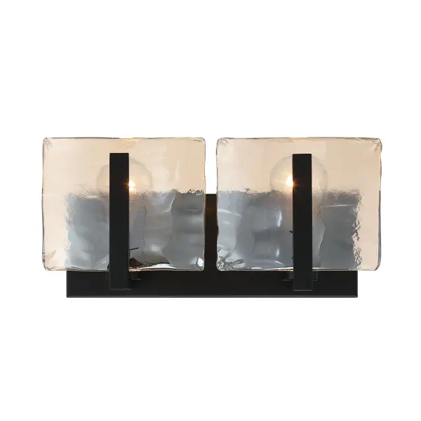 Aenon Two Light Vanity in Matte Black - Image 3