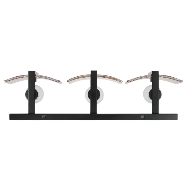 Aenon 3-Light Vanity in Matte Black with Amber Water Glass - Image 6
