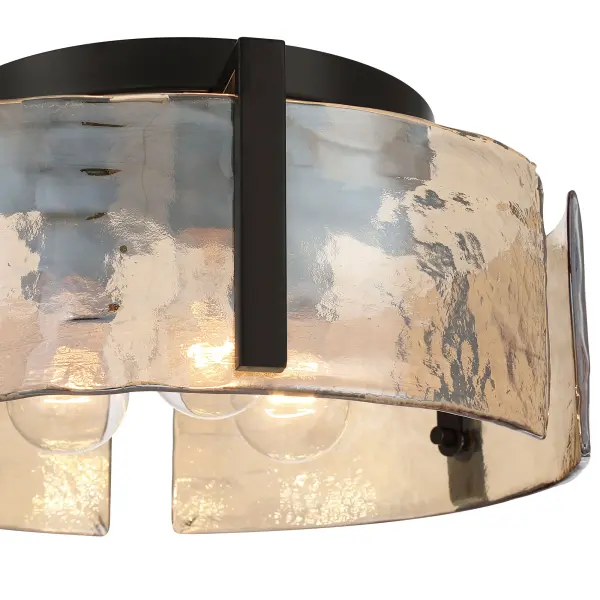Aenon Three Light Flush Mount in Matte Black - Image 8