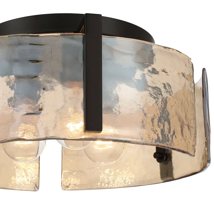 Aenon Three Light Flush Mount in Matte Black - Image 8