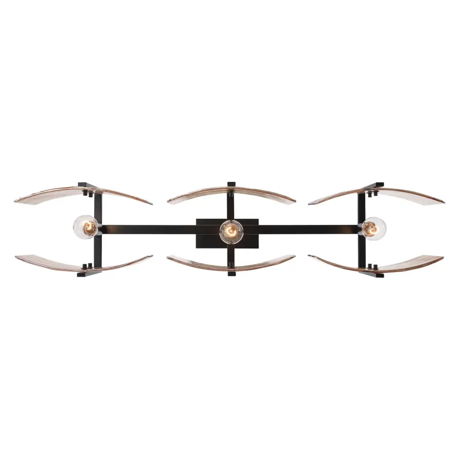 Aenon Three Light Island Pendant in Matte Black - Image 8