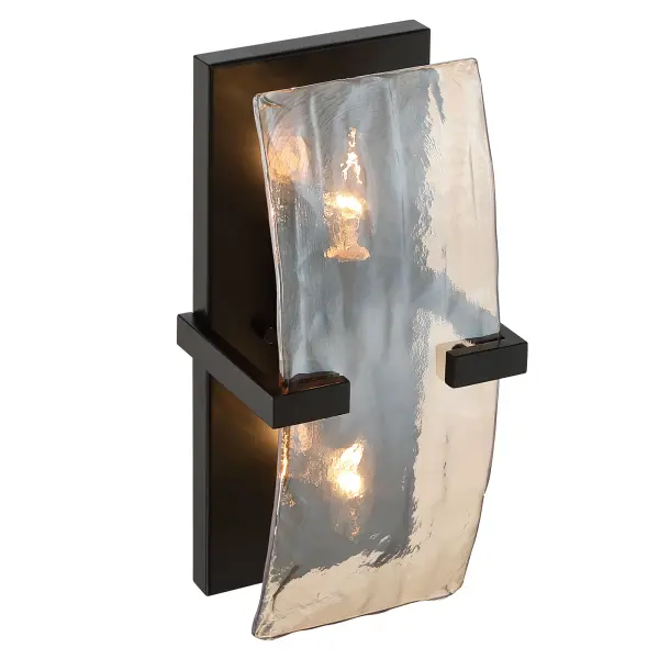 Aenon Two Light Wall Sconce in Matte Black - Image 6