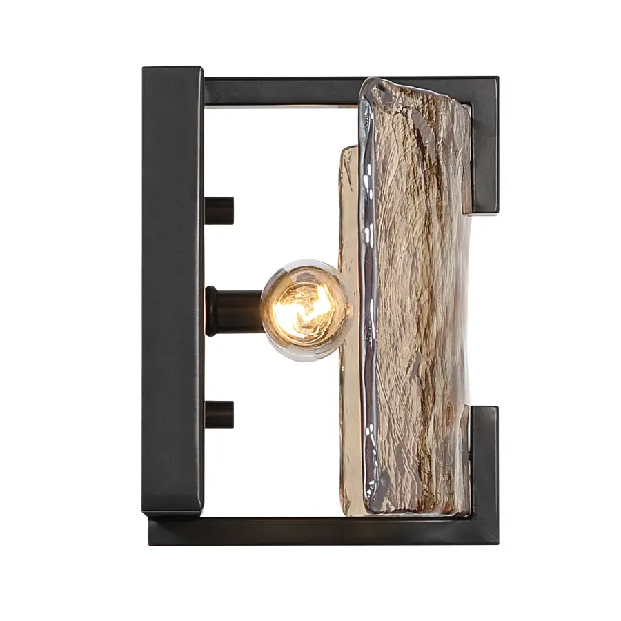 Aenon Two Light Wall Sconce in Matte Black - Image 7