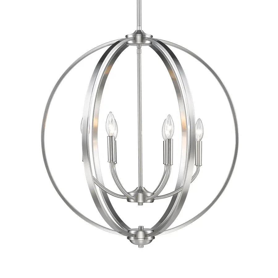 Golden Lighting Colson 6-Light Chandelier in Pewter - Image 1