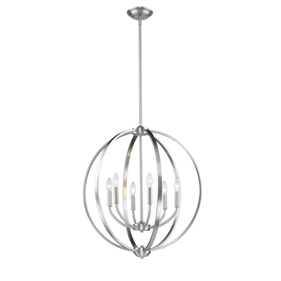 Golden Lighting Colson 6-Light Chandelier in Pewter - Image 2